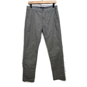 BANANA REPUBLIC Men's Kentfield Pants Gray 100% Cotton Size 31/32 Office